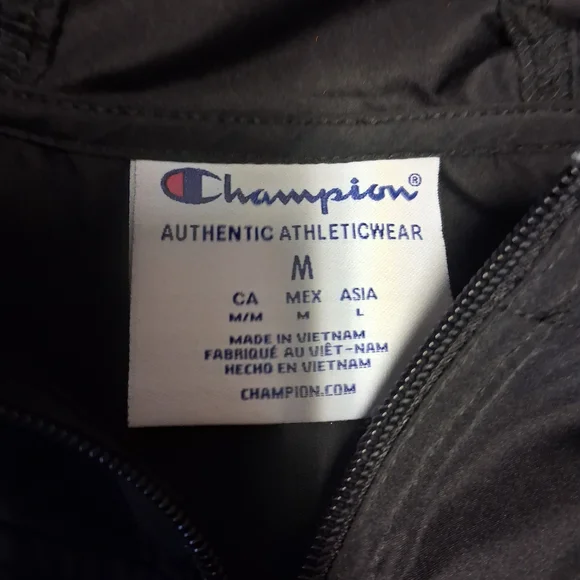 Champion Hooded Anorak Pullover - Black with Teal "Trailblazer" - Picture 6 of 9